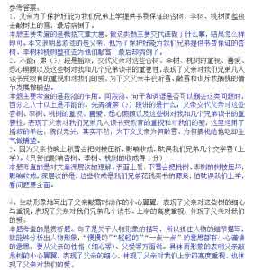 敲雪阅读理解答案 敲雪阅读答案