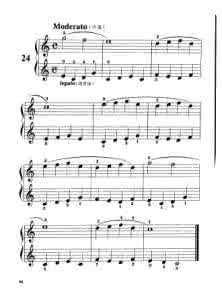 拜厄钢琴基础教程 儿童拜厄钢琴教程(四)