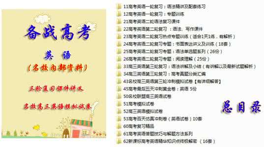 高三英语语法专题复习
