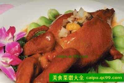 粤菜八宝鸭的制作方法 八宝鸭的做法.制作方法.菜谱大全