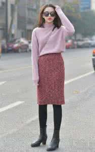 v领毛衣里面穿什么 冬天毛衣里面穿什么 时尚丨冬天你和优雅之间就只差一条毛衣裙