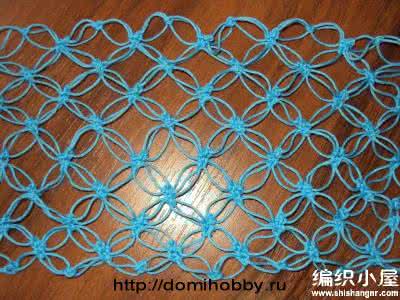 简单镂空钩针花样图解 【编织花样】 钩针镂空拉长循环针花样编织
