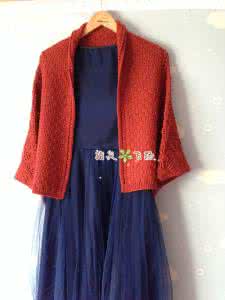 手编披肩小外套 指尖飞扬手工分享----精致披肩式外套“逅美”编织记录