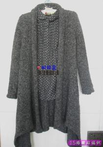 不规则下摆半身裙 时尚韩版女士不规则下摆立领毛衣外套织法教程（秋的遐想）- 想织的款