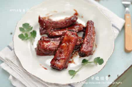 好天气。【肉!!零难度的叉烧排骨做法】。