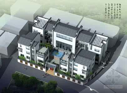 中式四合院设计效果图 中式风格四合院建筑设计(含效果图)