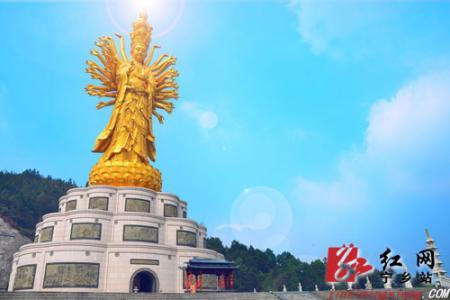 密印寺千手观音 湖南密印寺大佛:千手观音像高达99是.19米 是世界最大露天佛像