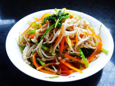 凉菜菜谱大全带图片 凉拌金针菇