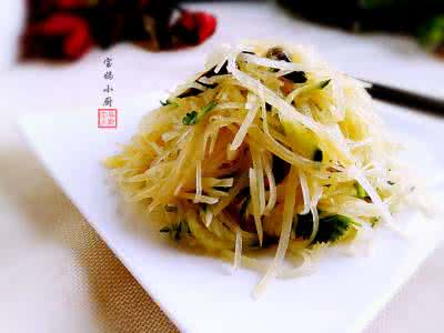 凉拌土豆丝的做法 凉拌土豆丝的做法 味道不错哦