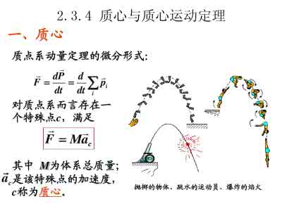 质心运动定理怎么解题 质心运动定理