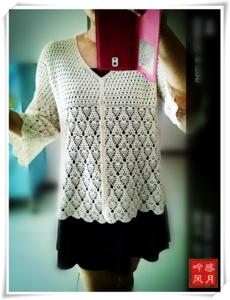 菠萝花开衫钩针视频 白菠萝钩针开衫