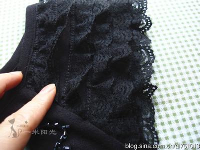 低调奢华有内涵 低调中的奢华——黑色亮珠短T(附裁剪图)