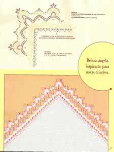 如何用钩针钩花边 多用钩针花边（44-53）【图解】