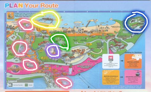 新加坡酷航 酷航 酷航 亲子游 新加坡 (海滨湾+圣淘沙) 6天5晚 附地铁地图 圣淘沙地图 环球影城地图