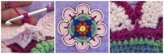 钩针宝宝鞋视频教程 【转载】钩针教程：“曼荼罗”（3）