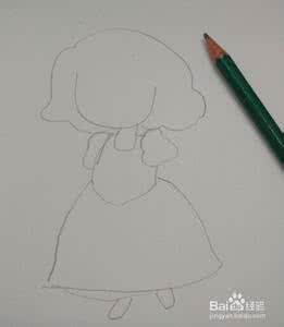 狼的画法简笔画又可爱 huahuafa 简笔画【可爱白雪公主】的画法