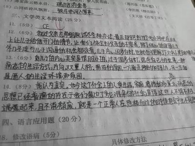 高考作文范例 高考临场作文失误范例解析