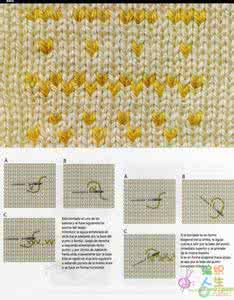 毛衣上绣花的基础针法 100种毛衣绣花针法和钩针针法