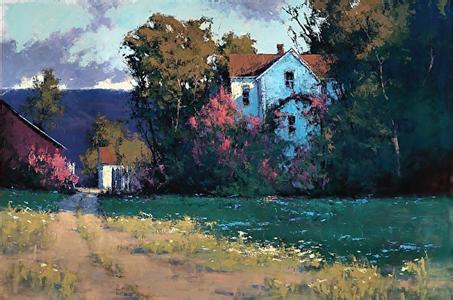 美国女画家风景油画 油画 | 美国女画家的印象风景画