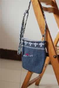 漂亮手提包的钩法视频 【漂亮提包教程】短针提花·钩包！