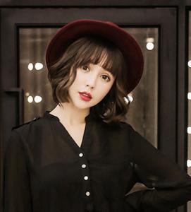 空气刘海卷发发型图片 韩式空气感卷发发型图片