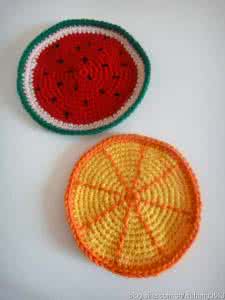 毛线茶杯垫的钩法图解 消灭旧毛线行动ing杯垫