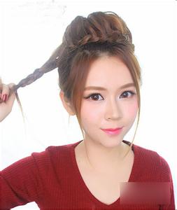 甜美盘发图片新娘 甜美新娘盘发