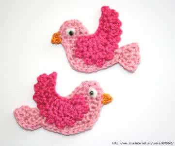 用钩针编织漂亮小鸟 钩针：各种小鸟