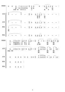 云南民歌小河淌水简谱 小河淌水简谱 小河淌水 云南民歌