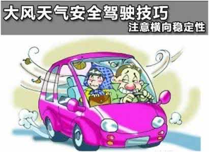 大风天气安全驾驶技巧 注意横向稳定性
