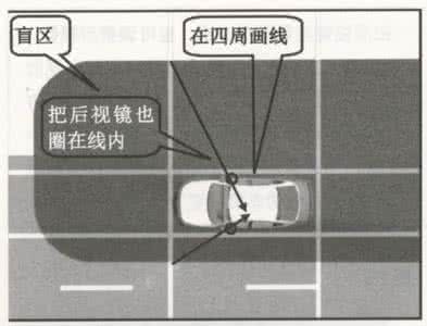 如何判断车尾位置图解 判断车体位置的方法