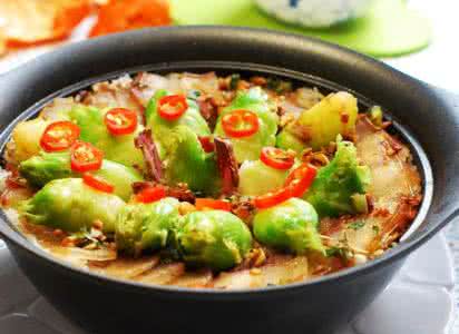 儿菜 儿菜咸肉煲仔饭